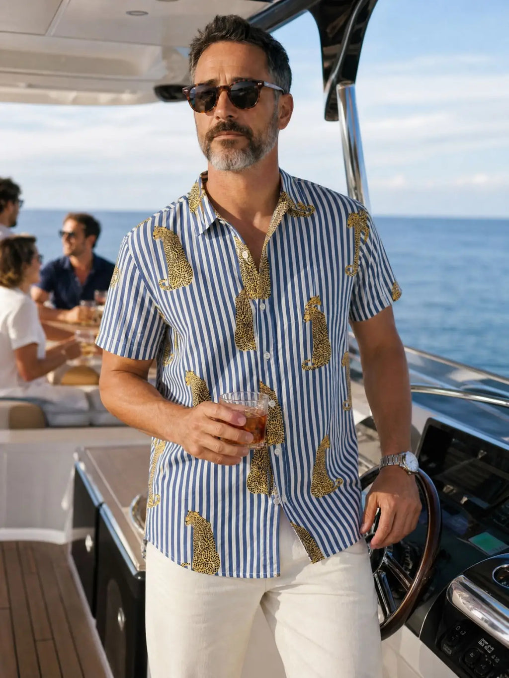 Unisex Cotton Hawaiian Shirt