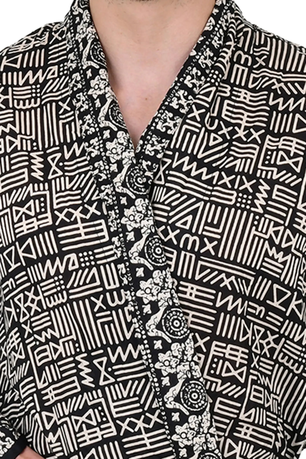 Pure Cotton Handblock Men Kimono | Indian Printed Man House Robe, Boho Beach Coverup Dressing Gown, Lightweight Loungewear, Gift For Him Dad