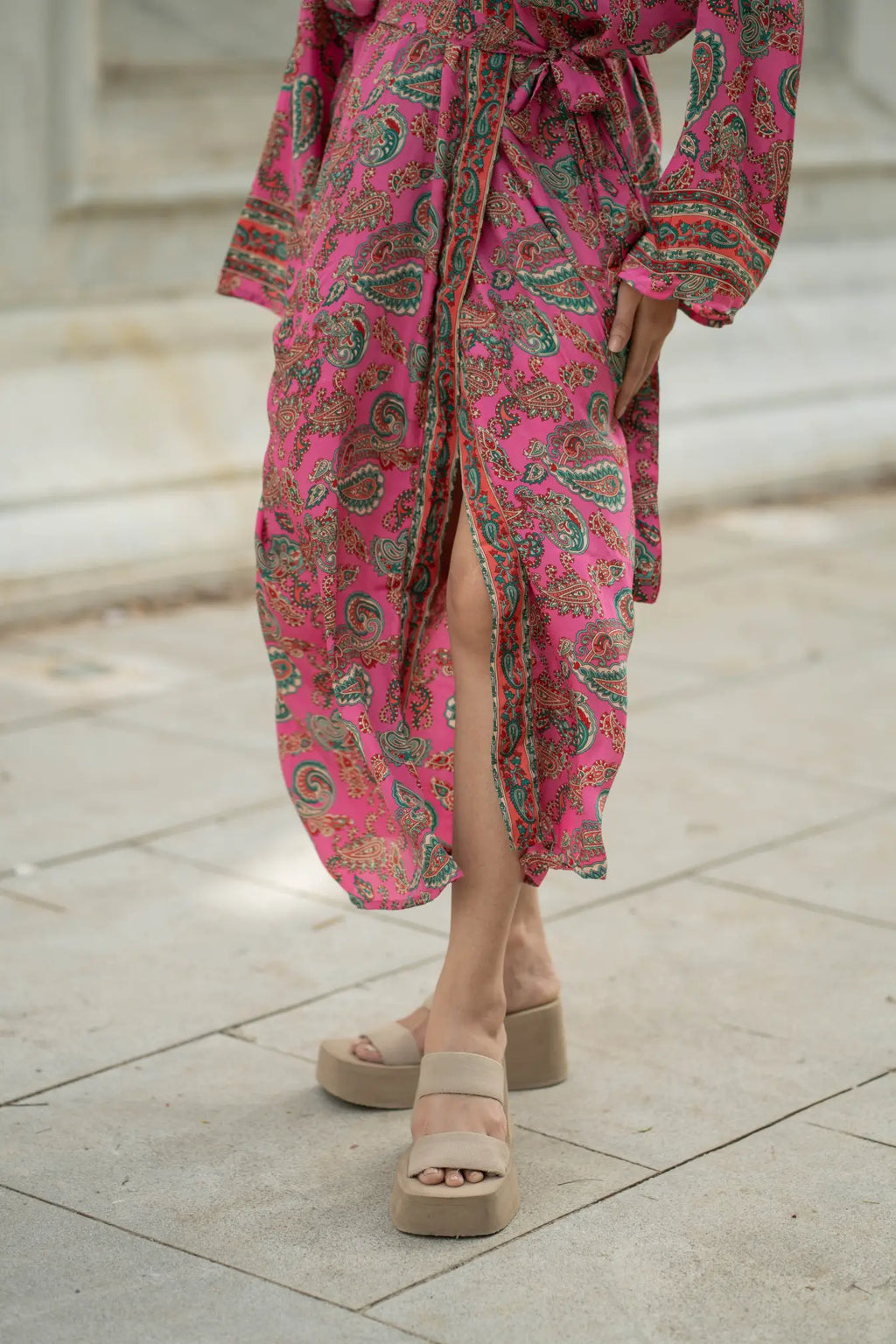 Women's Silky Long Kimono Robe