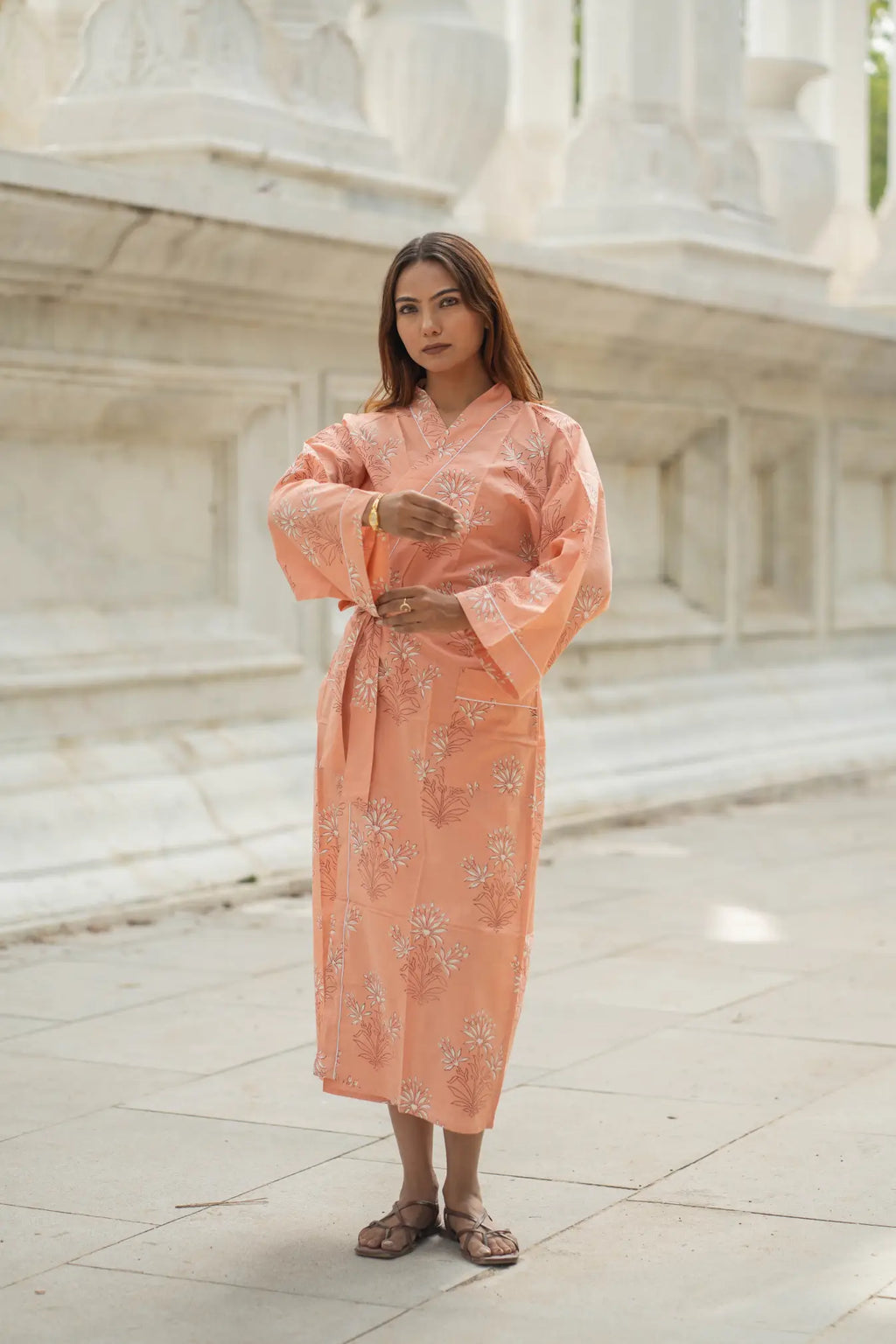 Women's Cotton Long Kimono Robe