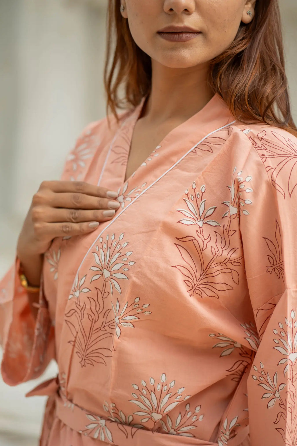 Women's Cotton Long Kimono Robe