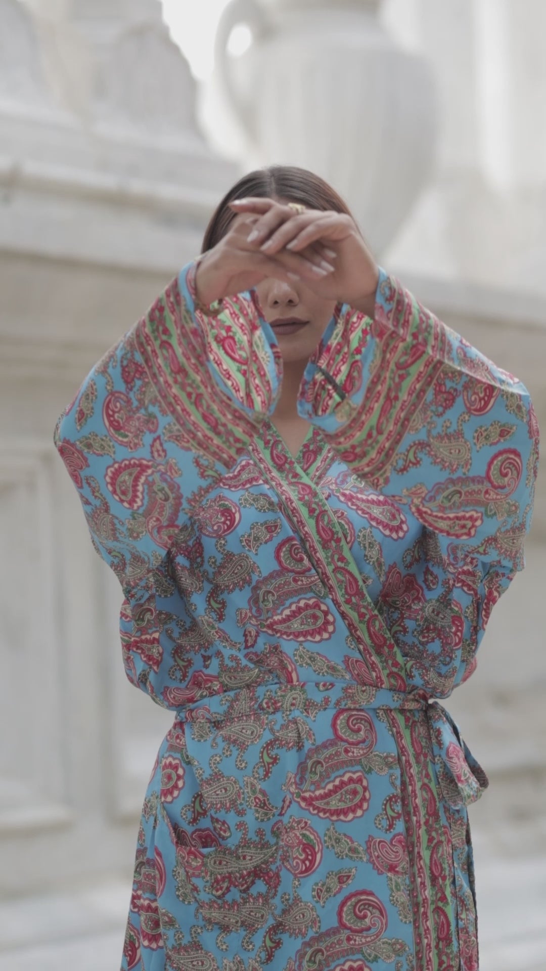 Silky Soft Boho Chic Kimono for Women | Long Lightweight Dressing Gown | Breathable Flowy Loungewear | Beach Cover Up | Perfect Gift for Her