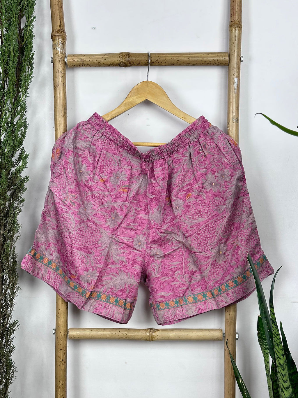 Men's Silk Blend Long Boxer Shorts