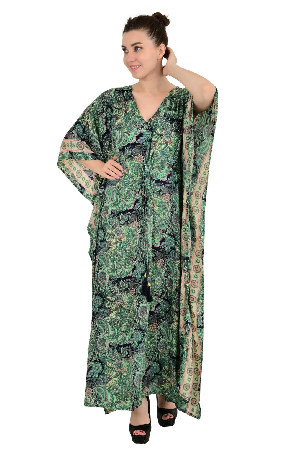 Women's Silk Blend Kaftan Dress