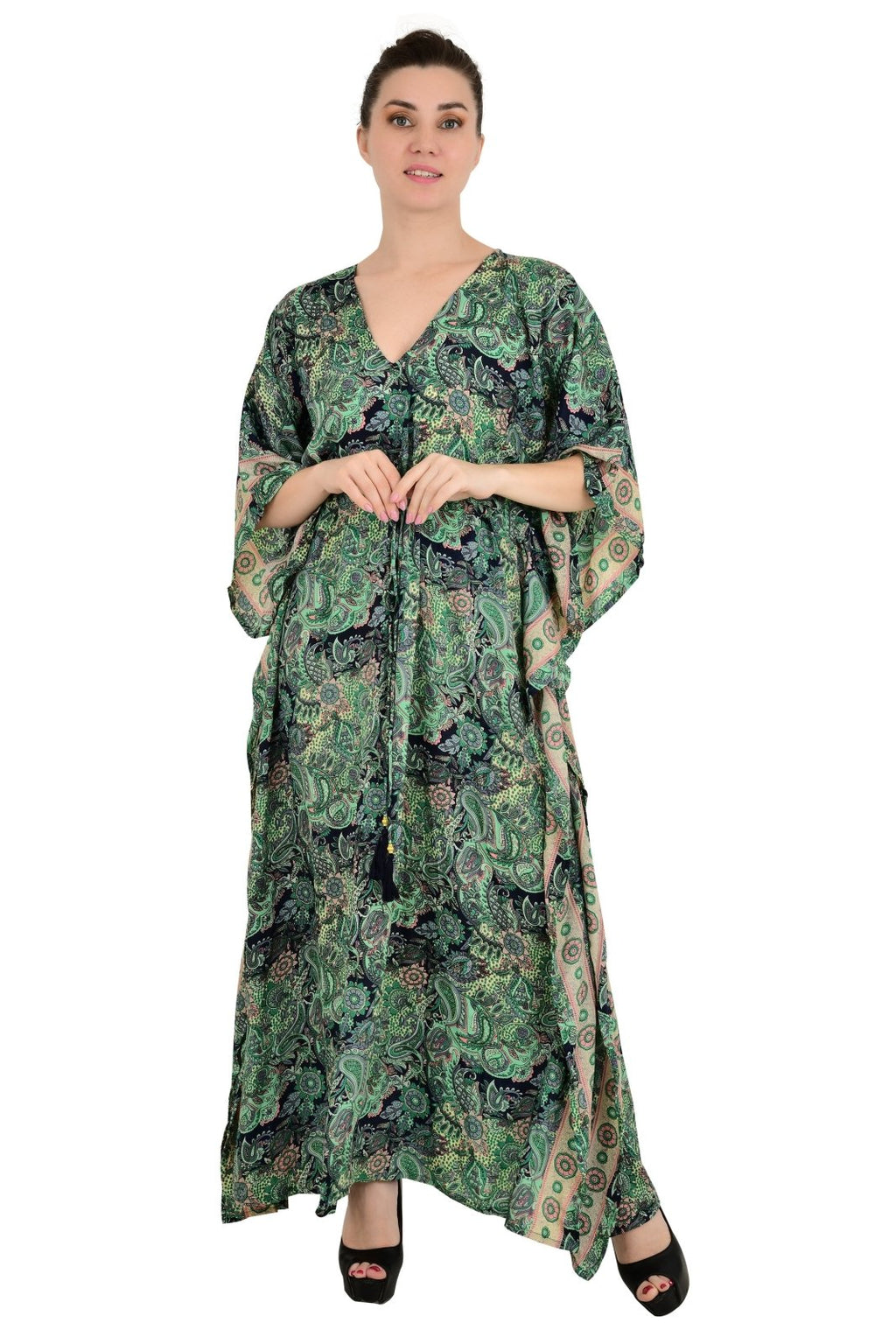 Women's Silk Blend Kaftan Dress