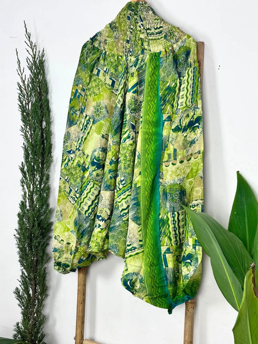 Unisex Recycled Silk Harem Pants