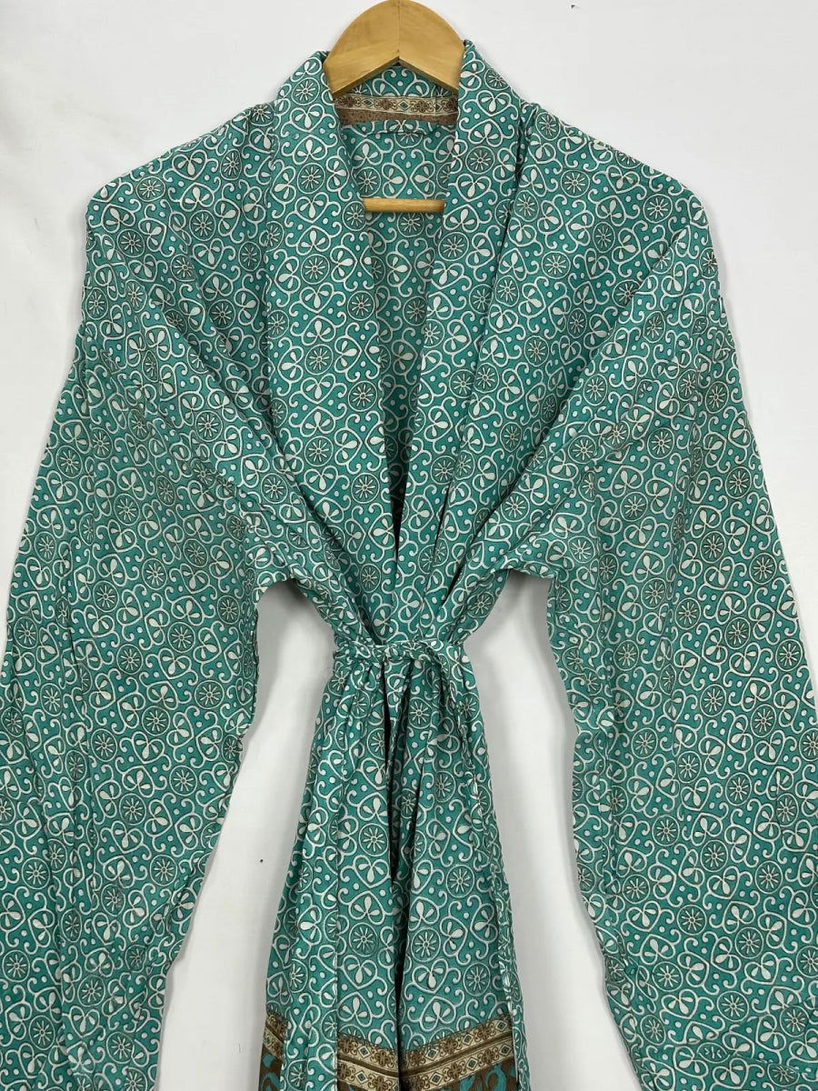 Men's Recycled Silk Kimono Robe