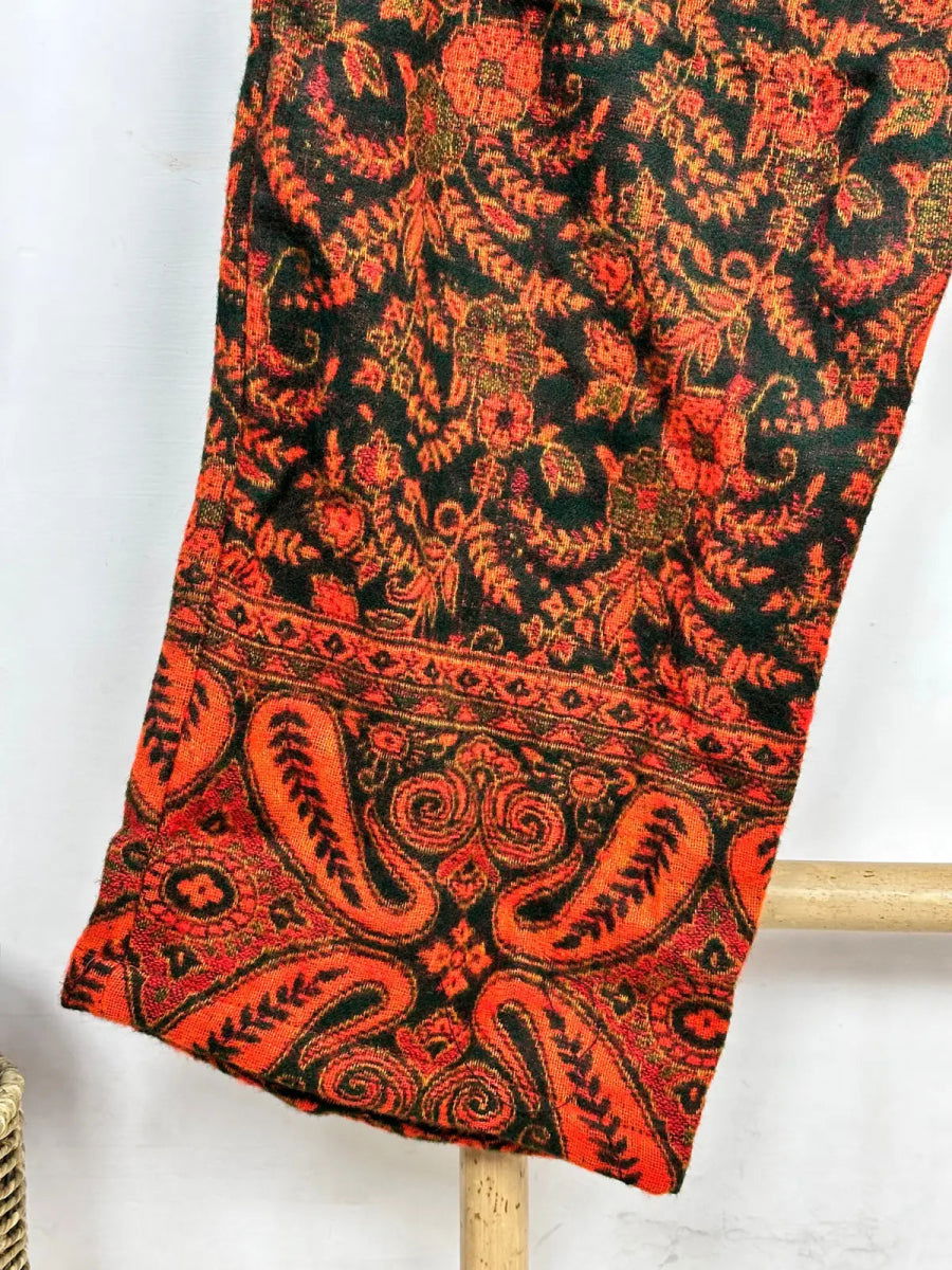 Unisex Yak Wool Blend Pajama Pants in paisley