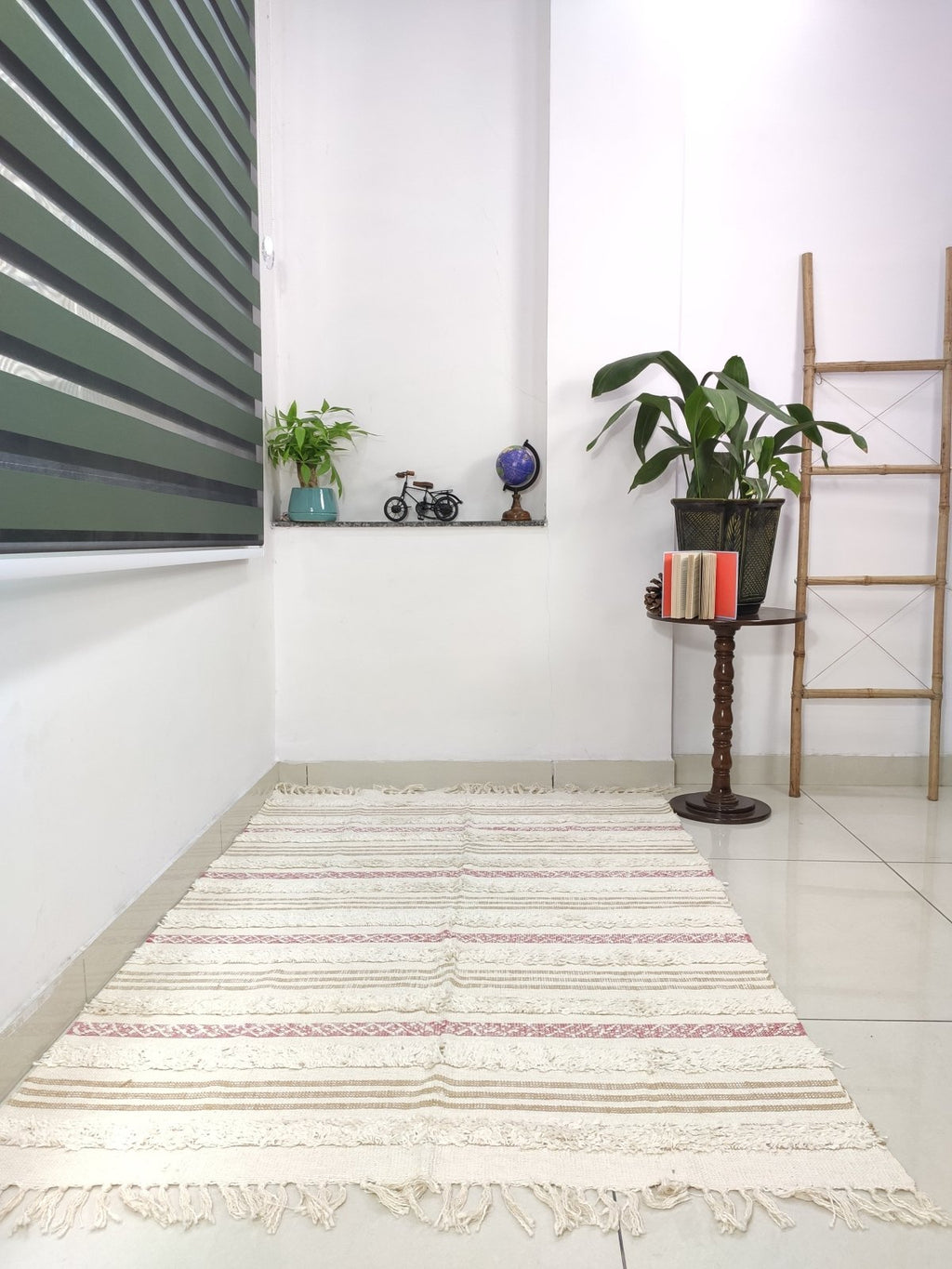 Wool & Jute Shaggy Rug, 6 x 4 ft